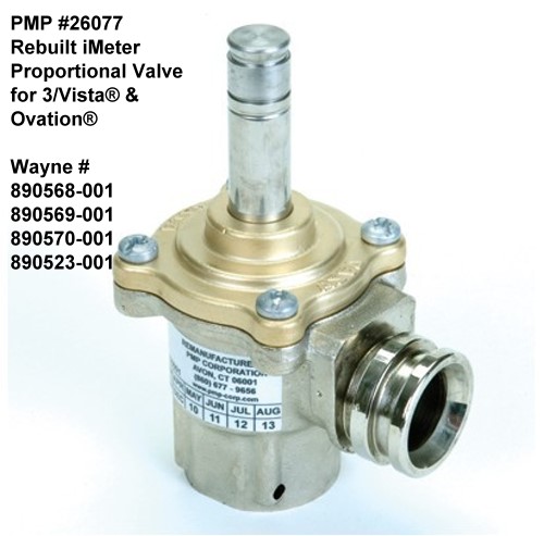 PMP Rebuilt 26077 Wayne iMeter Proportional Valve for 3/Vista® & Ovation® (4 Screw cover)